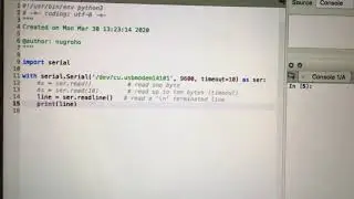 Read Serial Data from Arduino using Python v1