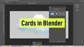 cloud card example in Blender