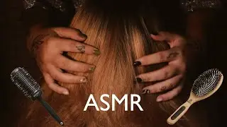 ASMR | Hair brushing & Scalp Massage No Talking 