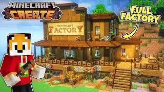 I built a CHOCOLATE FACTORY in Minecraft Create Mod