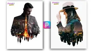 Cara Edit Foto Double Exprosure Effect di Picsart l Tutorial