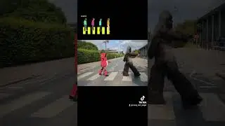 Chewbacca & Nukatron recreate Abbey Road! #chewbacca #nukatron #nukacola #abbeyroad #fallout