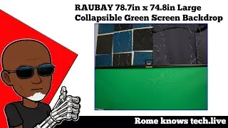 RAUBAY 78.7in x 74.8in Large Collapsible Green Screen