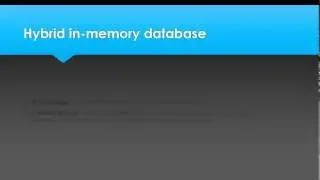 SAP HANA Intro