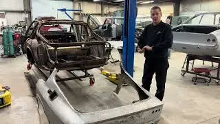 Maserati Mistral body and chassis separation /  restoration begins