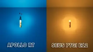 APOLLO RT vs SEUS PTGI E12 MINECRAFT SHADERS COMPARISON | MINECRFAT JAVA EDITION