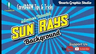Coreldraw Rays background Effect Sun Rays Tips  ||  By Bnarts  ||