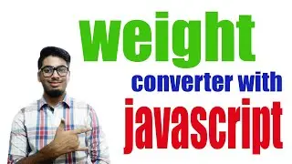 how to make weight converter by javascript (pound to kg)
