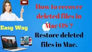 How to recover deleted file in Mac OS X ?....restore deleted files in Mac!