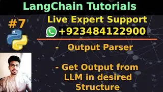 LangChain tutorial # 7 | Output Parser in LangChain | Get Output From LLM in Desired Structure