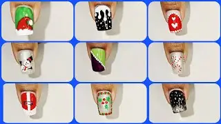 10+ Simple Nail Art Ideas 💅 How To Make Easy Nail Art Ideas 💅 Easy Christmas Nail Art Design 💅 #art 