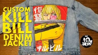 Custom Kill Bill Denim Jacket - Hand Painted using GAC 900