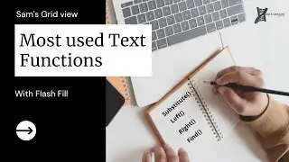 Text Functions in Excel with First Name and Last Name Extraction | தமிழ்