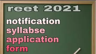 reet notification 2021