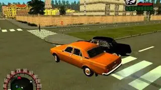 ГТА Криминальная Россия-car chase scene. ГАЗ-24 vs ГАЗ-3102