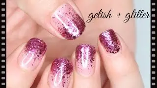 UÑAS GELISH CON BRILLOS