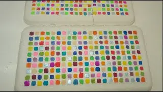 Chopping gym chalk. Chalk with starch. Crispy painted chalk. Satisfying ASMR. Crunchy gym chalk.
