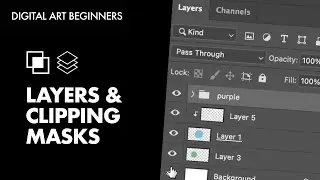Layers & Clipping Masks (Digital Art Beginners)