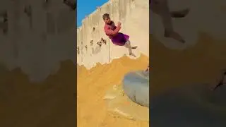 The perfect back flip 😯 don't try at home ❤️#short