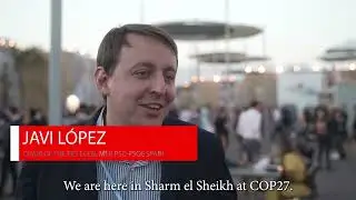 Javi Lopez MEP at the COP27