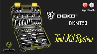 🔨DEKO 53 Parça Cırcırlı Lokma Seti İnceleme *DKMT53 Auto Repair Tool Kit Review* @dekotools
