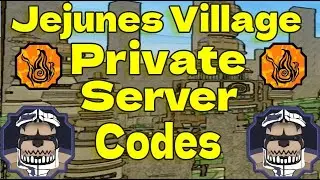 100 Private Server Codes For Jejunes Village | Shindo Life