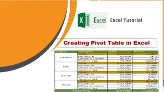 How to Create Pivot Table  and It's Formatting in MS Excel
