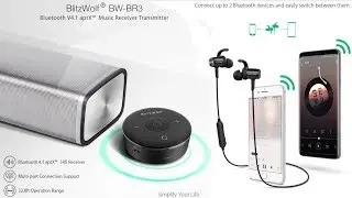 BlitzWolf BTS1. BW-BR3 receiver Беспроводные наушники и ресивер 2/1 из Китая. Конкурс