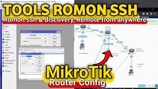 cara remote mikrotik dari jarak jauh tanpa ip,tools romon mikrotik,romon ssh mikrotik