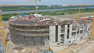 НОВАЯ АРЕНА В ОМСКЕ: ИТОГИ ГОДА | Строительство «Арены Омск» | Новый дом Авангарда