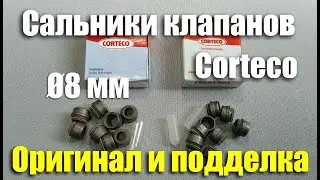 Обзор маслосъемных колпачков Corteco Ø8 мм (арт. 19018251). Оригинал и подделка