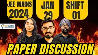 29th Jan Shift 1 Paper Solutions JEE Main 2024 | 