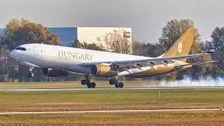 VERY RARE | Hungary Air Cargo Airbus A330-243F Landing at Budapest Airport