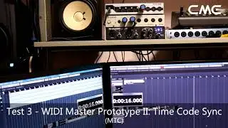 WIDI Master prototype II test 3 - Time Code Sync