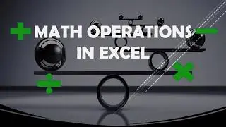 ADD SUBTRACT MULTIPLY DIVIDE in excel | mathematical operations in #excel #shortvideo #shorts