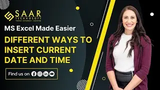 Different Ways to Insert Current Date and Time in MS Excel | Excel Free Tutorials