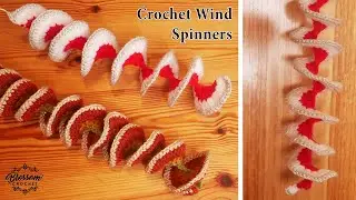 EASY Crochet Wind Spinner Tutorial 🧶 Scrap Yarn Project! For ANY time of year!