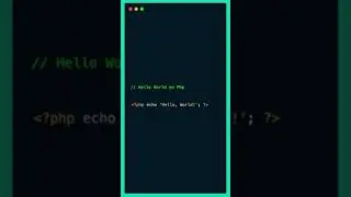 Hello World! en PHP