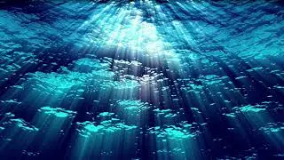 Underwater ocean waves ripple as bubbles rise. Video background loop. for free videezy.com