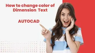 Change color of dimension text in AutoCAD | DIMCLRT Autocad | Dimension | How to change text color