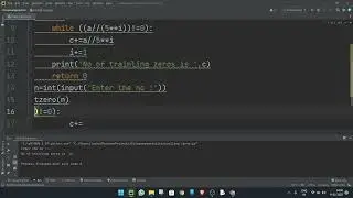 Trailing zeros for factorial in python #code #python