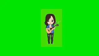 Singing girl free green screen video and GIF