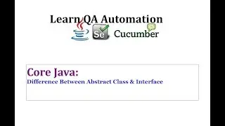 Difference Between Abstract class and Interface
