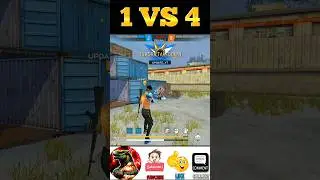 FREE FIRE 1 VS 4 CS CLUTCH | 1 VS 4 GAMEPLAY | #shortfeed #1vs4 #shortvideo #trendingshort#gaming#ff