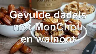 Gevulde dadels met MonChou en walnoot