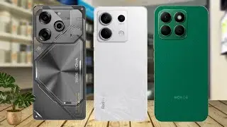 TECNO POVA 6 PRO vs  XIAOMI REDMI NOTE 13 vs HONOR X8B