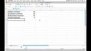 How to do calculations in a spreadsheet