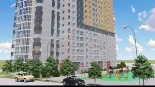 Строительства фасада ЖК Азбука  1ч            ||очередь