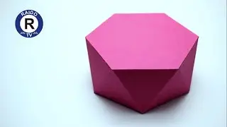 HOW TO MAKE A PAPER HEXAGONAL ANTIPRISM? HEXAGONAL ANTIPRISM. GEOMETRIC SHAPES. | 