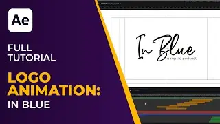 After Effects Tutorial | Pro Logo Animation: In blue